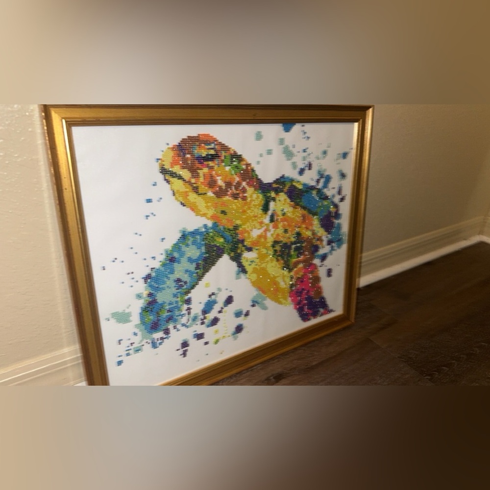 ❌SOLD Framed Sea turtle diamond art